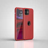 Apple iPhone 11 360 Grad Schutz Schwarze Hülle