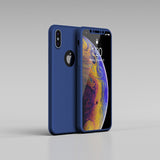 Apple iPhone XS Max 360 schwarze Hülle