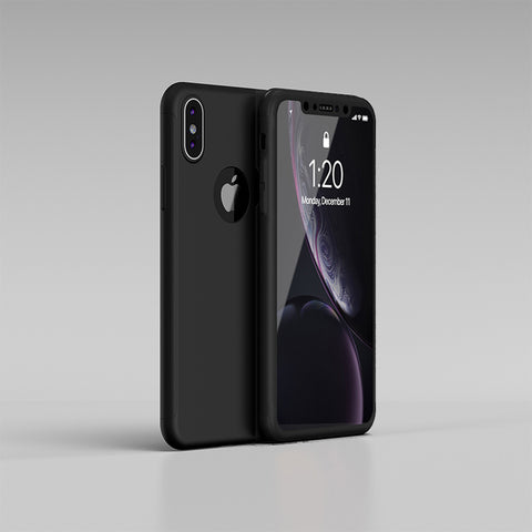 Apple iPhone XS 360 schwarze Hülle