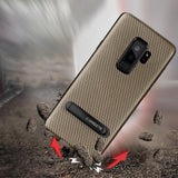 Samsung Galaxy S9 Plus Stand goldene Hülle