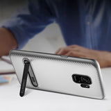 Samsung Galaxy S9 Stand silberne Hülle