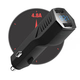 Ladeadapter fürs Auto mit Display und 2 USB Ausgängen