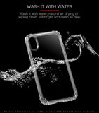 Durchsichtige Hülle mit Luftkissen für das iPhone XS