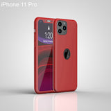 Apple iPhone 11 Pro 360 Grad Schutz Schwarze Hülle