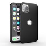 Apple iPhone 12 Pro Max 360 Grad Schutz Schwarze Hülle