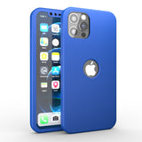 Apple iPhone 12 Pro Max 360 Grad Schutz Schwarze Hülle