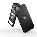 Apple iPhone 12 360 Grad Schutz Schwarze Hülle
