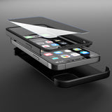 Apple iPhone 12 360 Grad Schutz Schwarze Hülle