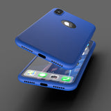 Apple iPhone XS Max 360° Blaue Hülle mit Schutzglas