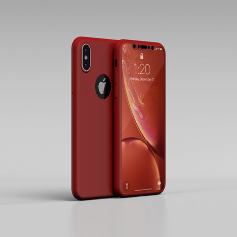 Apple iPhone XS 360 Rote Hülle
