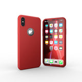 Apple iPhone XS Max 360° Blaue Hülle mit Schutzglas